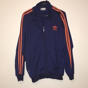 Navy Blue Adidas Zip-Up